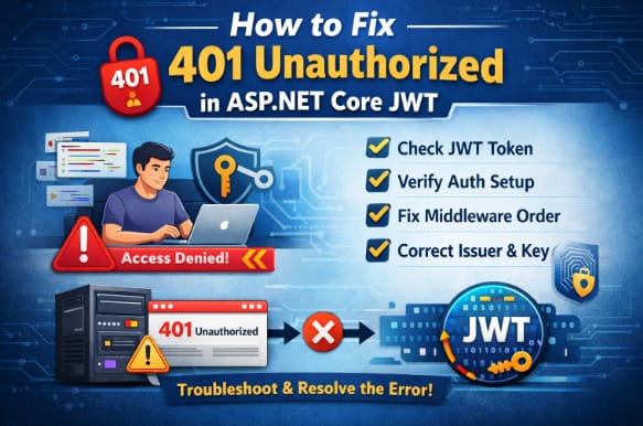 Fix 401 Unauthorized in ASP.NET Core JWT authentication